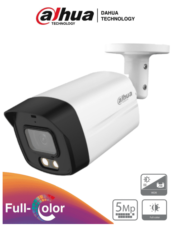 Dahua DH-HAC-HFW1509TLMN-LED-0280B-S2 Analog Camera Full-Color Bullet 5Mp